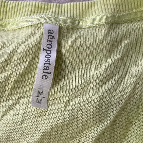 NWT, Areopostale, neon green sweater. - Picture 4 of 5